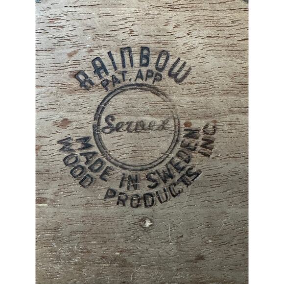 Mid Century Scandinavin Modern Rainbow Sweden Teak Bucket Nut Cracker Set wood - Picture 12 of 16